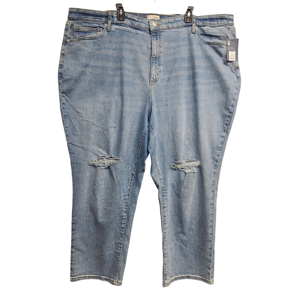 Universal Thread Womens High Rise 90s Slim Distressed Jeans Blue Size 30 NWT